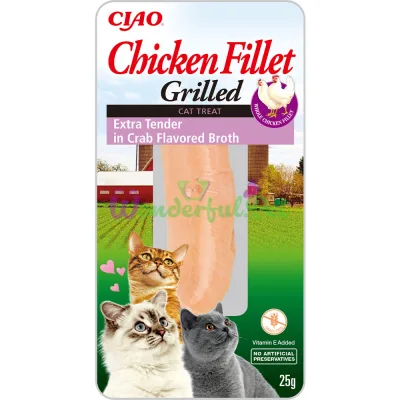 Лакомство INABA Cat Grilled Extra Tender Chicken Crab 25 г