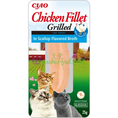 Лакомство INABA Cat Grilled Chicken Scallop 25 г