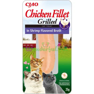 Лакомство INABA Cat Grilled Chicken Shrimp 25 г