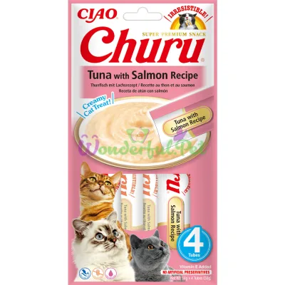 Лакомство INABA Cat Churu Creamy treat Tuna Salmon 56 г