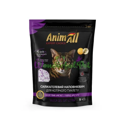 AnimAll Premium Amethyst Crystals Silica Cat Litter 5 L