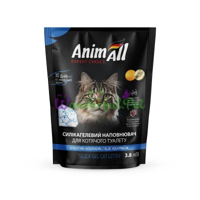 AnimAll Aquamarine Crystals Silica Cat Litter 3.8 L
