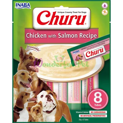 Лакомство INABA Dog Churu Chicken Salmon 8x20 г
