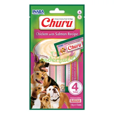 Лакомство INABA Dog Churu Creamy treat Chicken Salmon 56 г