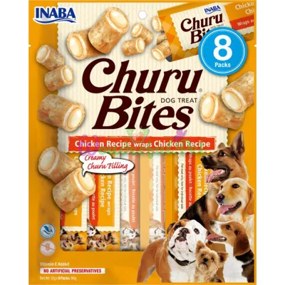 Лакомство INABA Dog Churu Bites Chicken 8x12 г