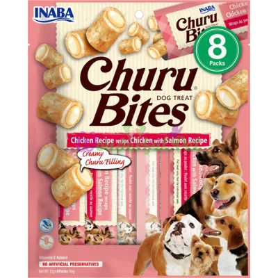 Лакомство INABA Dog Churu Bites Chicken Salmon 8x12 г