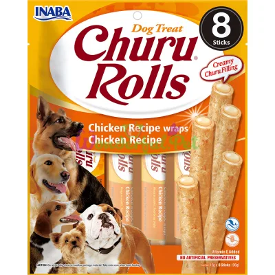 Лакомство INABA Dog Churu Rolls Chicken 8x12 г