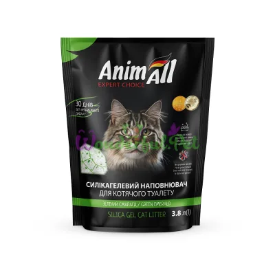 Силикагелевый наполнитель AnimAll Кристаллы изумруда 3.8 л