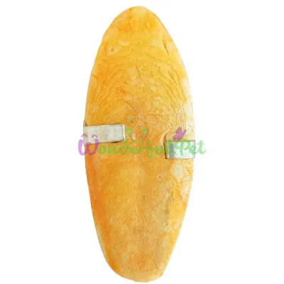 Fantasia Mineral Stone for Birds from Cuttlefish Bone, Banana Flavour (with Holder), 8–10 cm