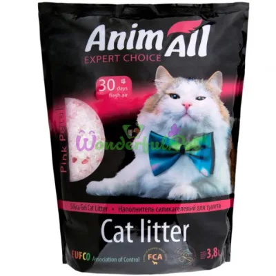 Силикагелевый наполнитель AnimAll Розовый лепесток 3.8 л