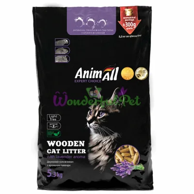 Древесный наполнитель AnimAll лаванда 5.3 кг