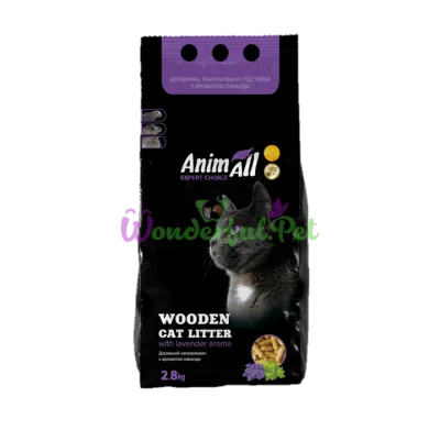 Древесный наполнитель AnimAll Лаванда 2.8 кг