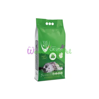Бентонитовый наполнитель Van Cat Aloe Vera 5 кг