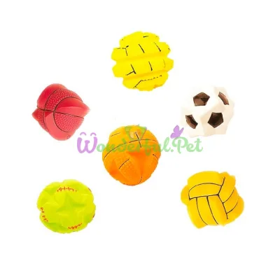 Toys Fun Vinyl Bumpy Ball for Dogs, 7.5 cm