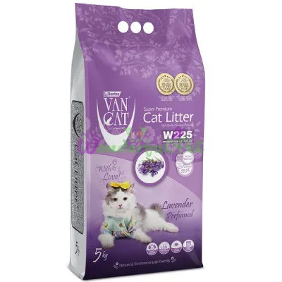 Бентонитовый наполнитель Van Cat Lavender 5 кг