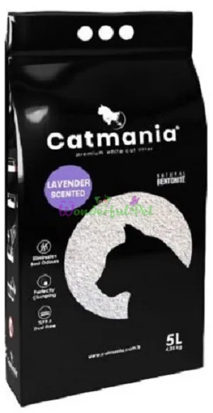 Наполнитель бентонитовый CATMANIA Lavander 5 л