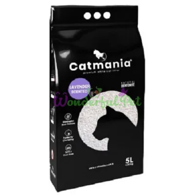 Наполнитель бентонитовый CATMANIA Lavander 5 л