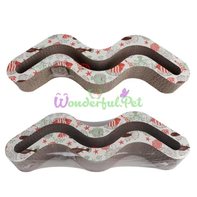 Когтеточка Eastland Catnip Волна 49.5x15x7 см