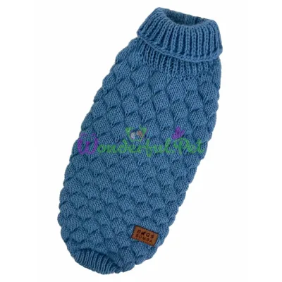 Свитер для котов Dogs Bomba Light blue соты №2