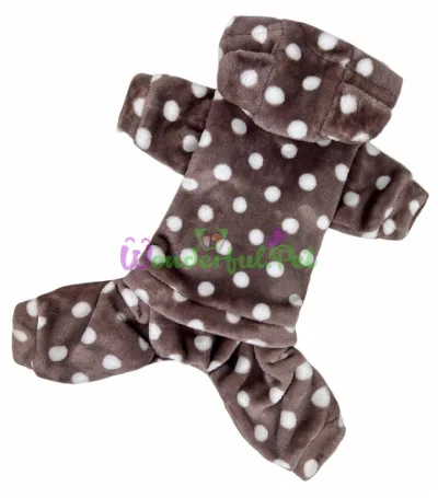 Костюм для собак Dogs Bomba Brown в горошек на змейке №2