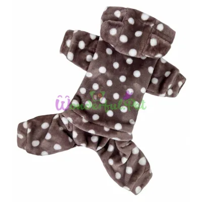 Костюм для собак Dogs Bomba Brown в горошек на змейке №2