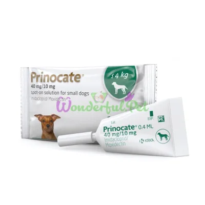 Капли на холку KRKA Prinocate Dog до 4 кг 1 пип