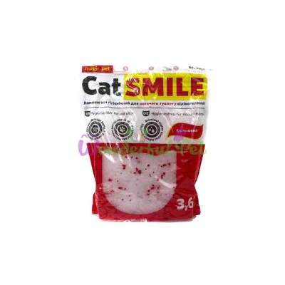 Силикагелевый наполнитель Magic Pet Smile с цветочным ароматом 3.6 л (1.8 кг)