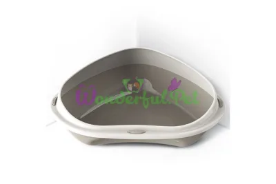Corner toilet with edge Georplast Shuttle Corner for cats 49 x 40 x 17.5 cm