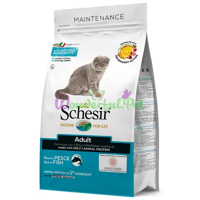Сухой корм Schesir Cat Adult Fish 400 г