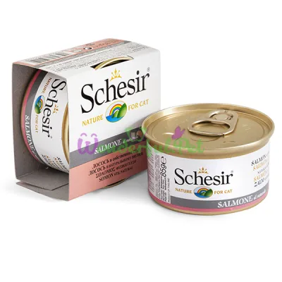 Влажный корм для кошек Schesir Salmon Natural Style 85 г