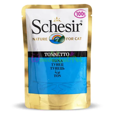 Влажный корм для кошек Schesir Tuna в желе 100 г