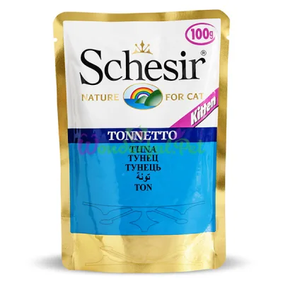 Влажный корм для котят Schesir Tuna Kitten в желе 100 г