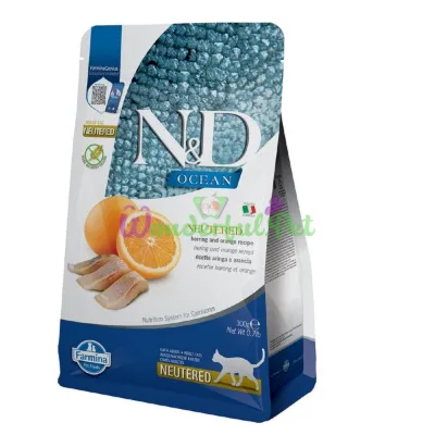 Сухий корм Farmina Cat ND GF Ocean Adult Neutered Herring Orange 300 г