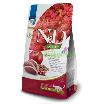 Сухий корм Farmina Cat ND GF Quinoa Hairball Adult Duck Apple Cranberry 1.5 кг