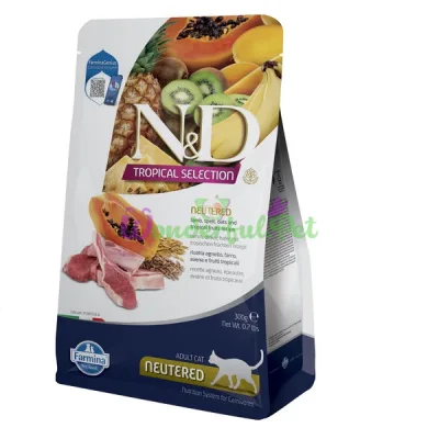 Farmina Cat ND Tropical Selection Neutered Lamb Dry Food 300 g