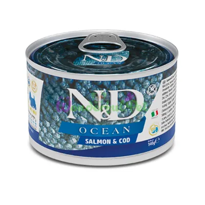 Консерва Farmina Dog ND Ocean GF Adult Mini Salmon Cod fish 140 г