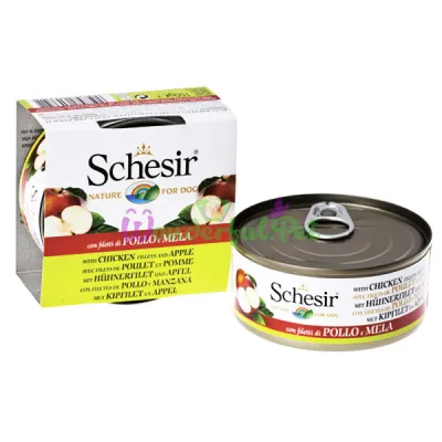Влажный корм Schesir Chicken Apple в желе 150 г