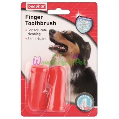 Beaphar Finger Toothbrush for Pets, 2 pcs