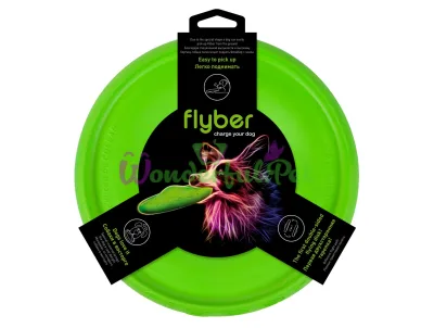 Flying Saucer Collar FLYBER Green 22 cm