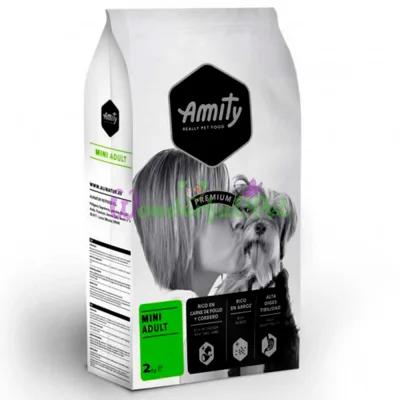 Корм для собак AMITY Mini Adult, для мелких пород, с курицей и ягненком, 2 kg