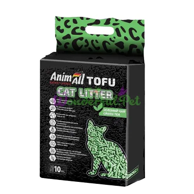 Соєвий наповнювач AnimAll Tofu Green tea 10 л