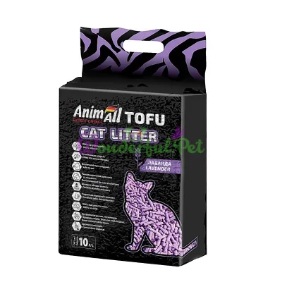 Соевый наполнитель AnimAll Tofu Lavender 10 л