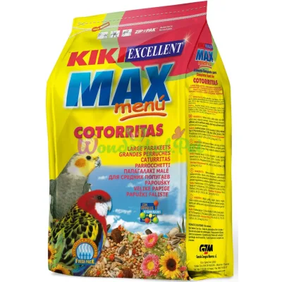 Корм для средних попугаев KIKI MAX MENU 500 г