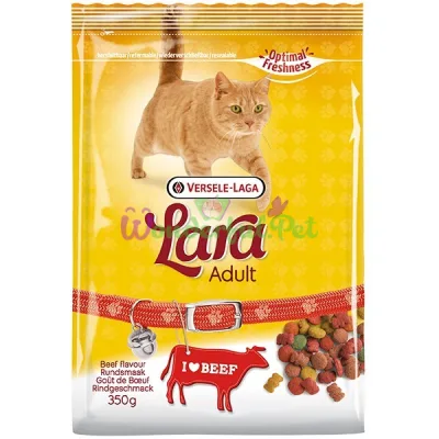 Сухой корм для активных котов Lara Adult Beef flavour со вкусом говядины 350 г