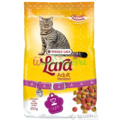 Сухой корм для стерилизованных котов Lara Sterilised с курицей 350 г