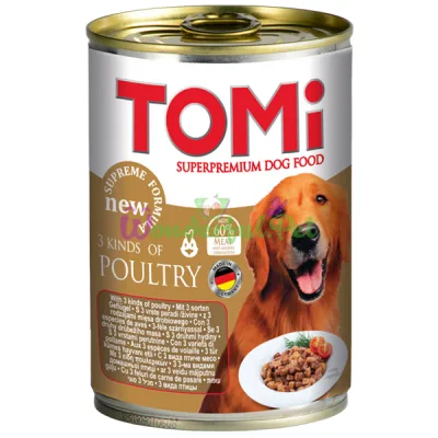 Влажный корм TOMi Dog 3 kinds of Poultry 400 г