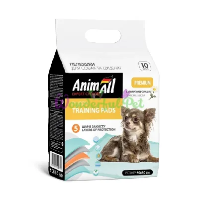 AnimAll Puppy Training Pads Chamomile 60×60 cm 10 pcs