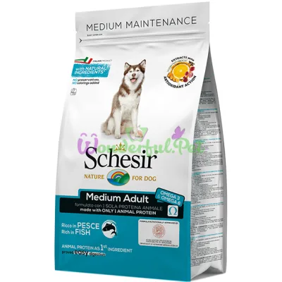 Сухой корм Schesir Dog Medium Adult Fish 3 кг
