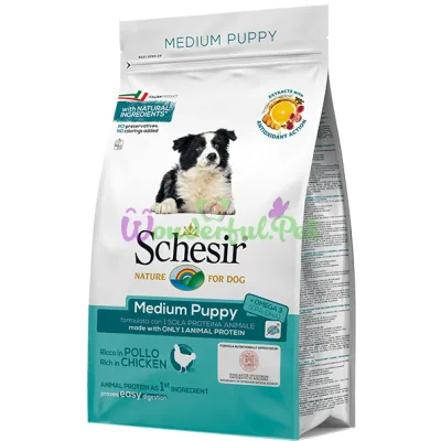 Сухой корм Schesir Medium Puppy Chicken 3 кг