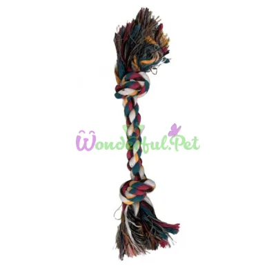 Dental Fum Rope Tug Dog Toy, 2 Knots, 23 cm